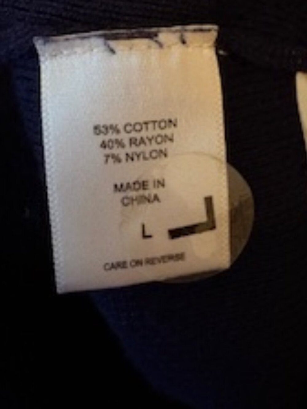 7th Avenue Navy Blue Cardigan Size L | Classic Cropped Sweater - Picture 4 of 6